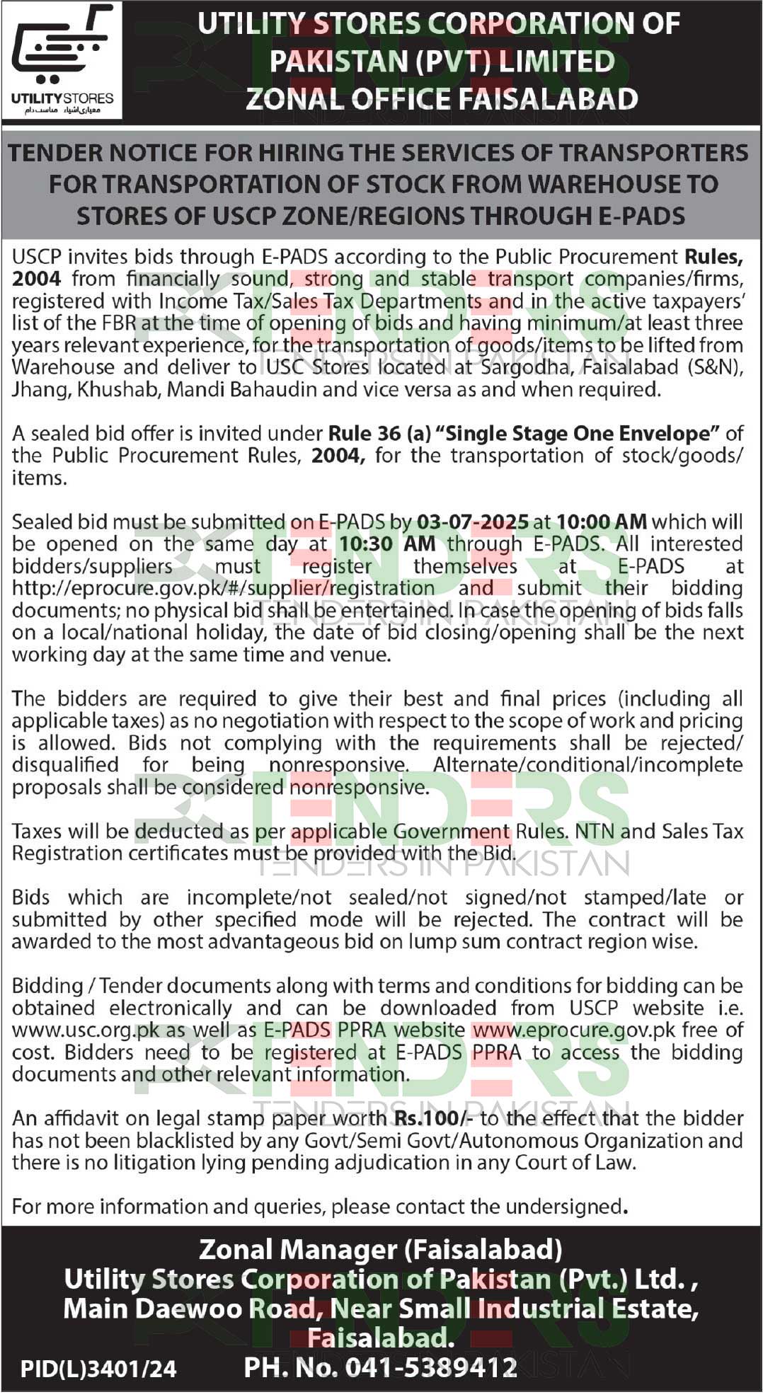 Tenders-Transport-Services